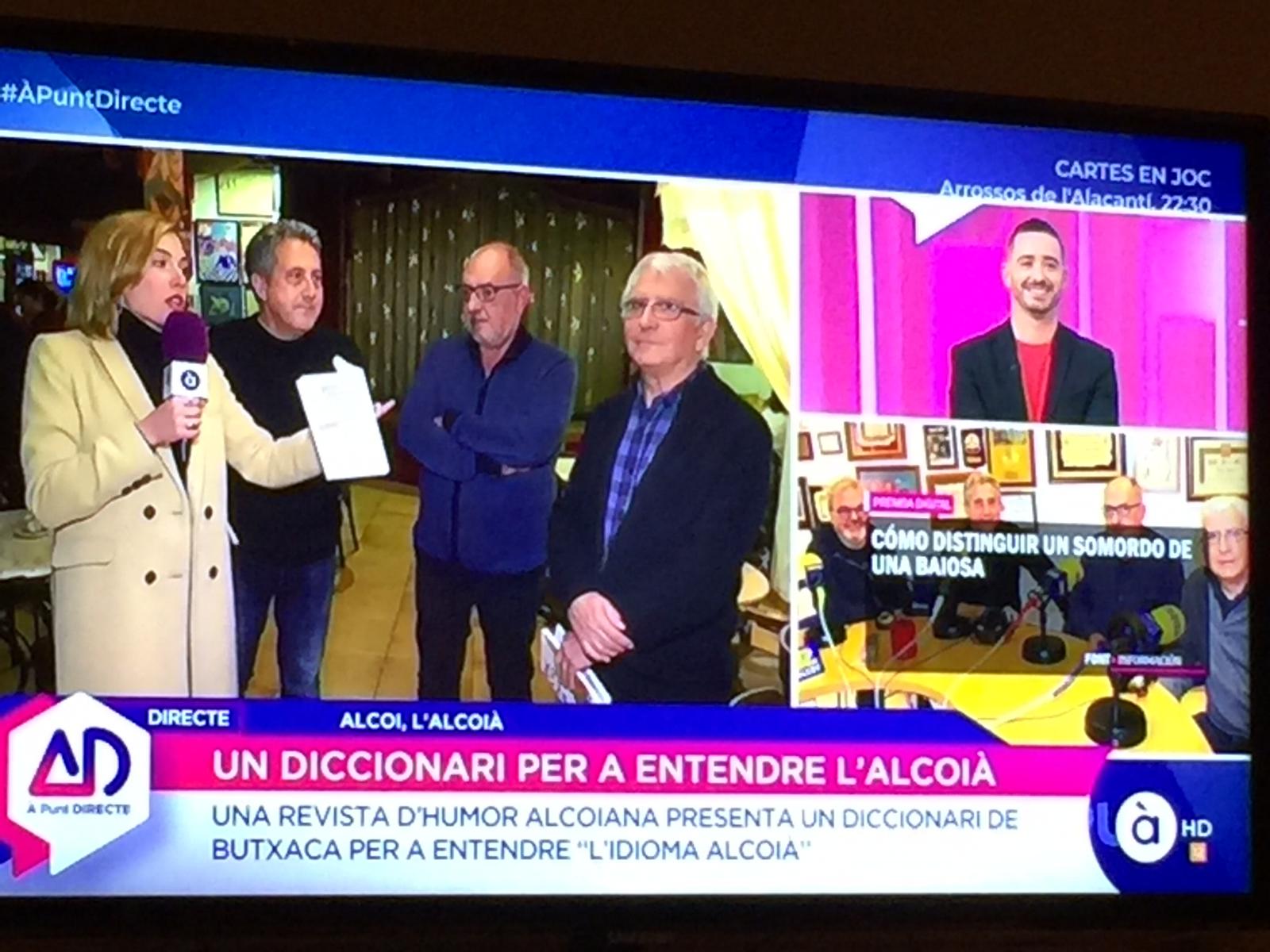 El “Diccionari de butxaca” cruza fronteras y aparece en la televisión autonómica valenciana