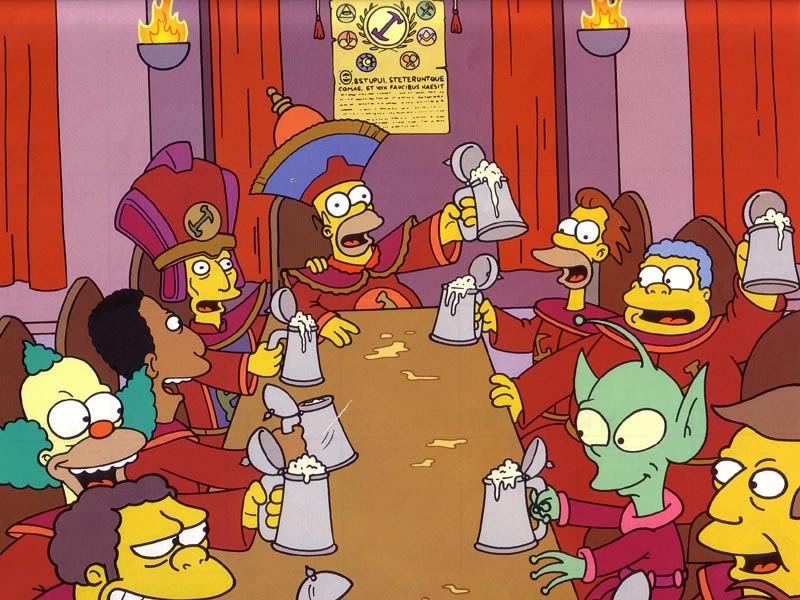Los Simpson ya predijeron la “taula d’escoti”  de las filaes en su legendario episodio de los Canteros